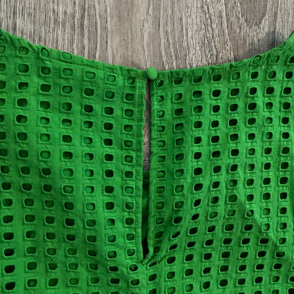 Kate Spade New York x Target Eyelet Shell Tank Top Green plus size - Picture 9 of 11